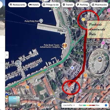 Parkside Amphitheatre Apartments Pula City Center *